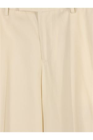 Tailored ivory white cotton trousers PT TORINO | CDVSEAZ00STDSD820020